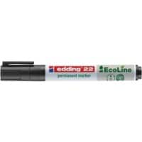 Marqueur permanent EDDING e-22 Pointe large biseautée Noir