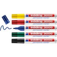 Marqueur permanent EDDING e-3000 Pointe moyenne, ogive Assortiment