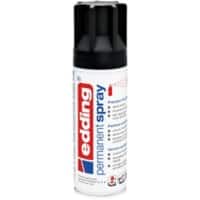 Spray permanent EDDING Premium Acrylic e-5200 Noir mat 231 g