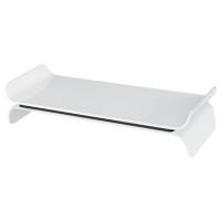 Support pour moniteur Leitz Ergo WOW 6504 Réglable en hauteur Jusqu’à 27” Blanc, noir 483 x 200 x 112 mm