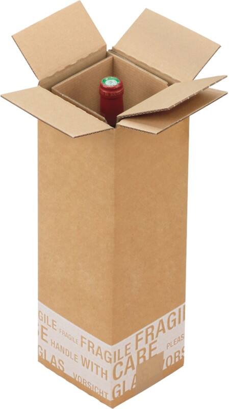 Carton pour bouteilles Raja Marron 120 x 120 mm 20 Unités
