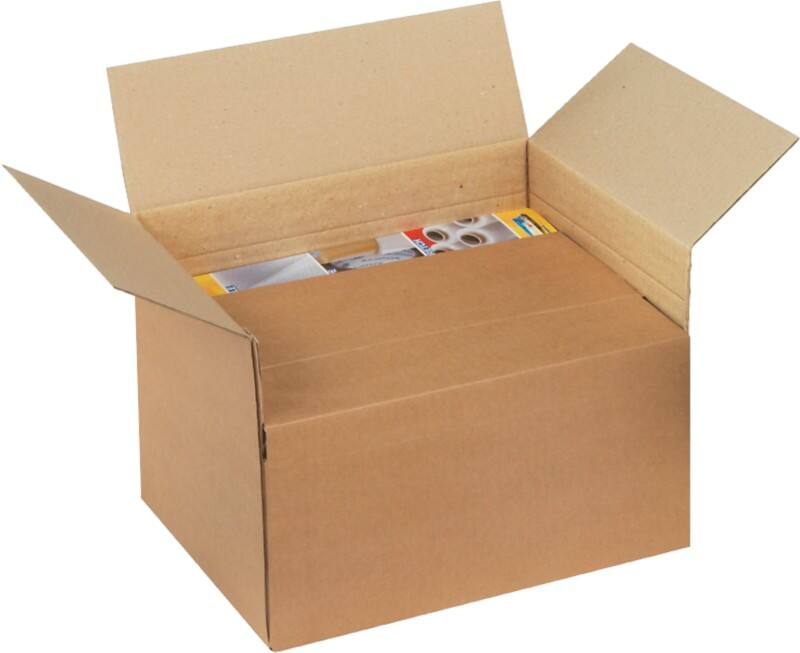 Caisse en carton Raja Marron 300 x 200 x 125-225 mm 20 Unités