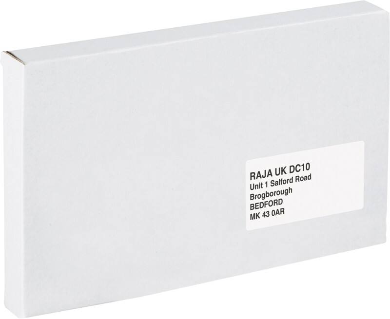 RAJA Boîte d'expédition Paroi simple Carton 150 (l) x 25 (P) x 225 (H) mm Blanc 50 Unités