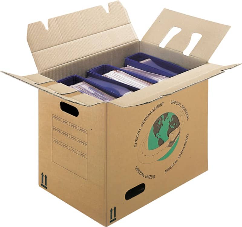 Carton de déménagement Raja Marron 480 x 340 mm 20 unités
