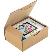 RAJA Boîte d'expédition Paroi simple Carton 140 (l) x 75 (P) x 200 (H) mm Brun 50 Unités