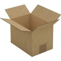 RAJA Boîte d'expédition Paroi simple Carton 140 (l) x 140 (P) x 200 (H) mm Brun 25 Unités