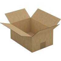 RAJA Boîte d'expédition Paroi simple Carton 190 (l) x 120 (P) x 270 (H) mm Brun 25 Unités