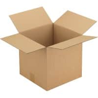 RAJA Boîte d'expédition Paroi simple Carton 300 (l) x 300 (P) x 300 (H) mm Brun 25 Unités