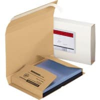 RAJA Étui pour livres Paroi simple Carton 180 (l) x 240 (H) mm Brun 25 Unités