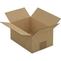 RAJA Boîte d'expédition Paroi simple Carton 150 (l) x 105 (P) x 215 (H) mm Brun 25 Unités