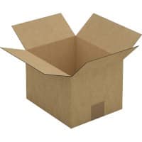 RAJA Boîte d'expédition Paroi simple Carton 190 (l) x 160 (P) x 230 (H) mm Brun 25 Unités