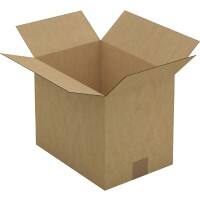 RAJA Boîte d'expédition Paroi simple Carton 220 (l) x 250 (P) x 310 (H) mm Brun 25 Unités