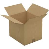 RAJA Boîte d'expédition Paroi simple Carton 300 (l) x 300 (P) x 350 (H) mm Brun 25 Unités