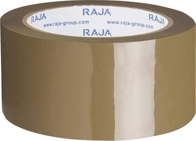 RAJA Ruban adhésif d'emballage Faible bruit Brun 48 mm (l) x 66 m (L) PP (Polypropylène) 36 Unités