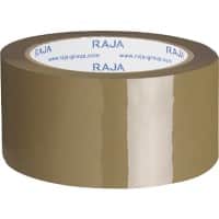 RAJA Ruban adhésif d'emballage Faible bruit Brun 48 mm (l) x 66 m (L) PP (Polypropylène) 36 Unités