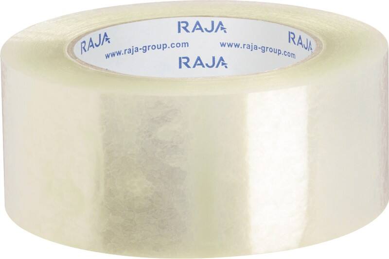 RAJA Ruban adhésif d'emballage faible bruit Transparent 48 mm (l) x 66 m (L) PP (Polypropylène) 36 Unités