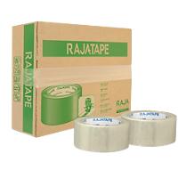 RAJA Ruban adhésif d'emballage Transparent 48 mm (l) x 66 m (L) PP (Polypropylène) 6 Unités