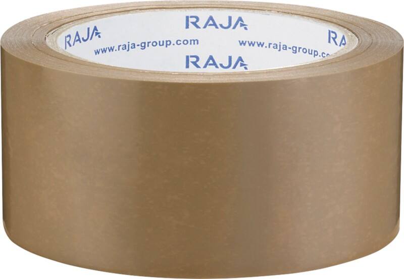 RAJA Ruban adhésif d'emballage Brun 50 mm (l) x 66 m (L) PVC (Polychlorure de vinyle) 36 Unités