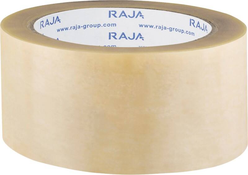 RAJA Ruban adhésif d'emballage Transparent 50 mm (l) x 66 m (L) PVC (Polychlorure de vinyle) 36 Unités