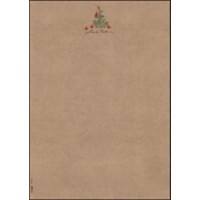Papier de Noël Sigel DP415 100 g/m² 21 x 12 cm Marron 100 Unités