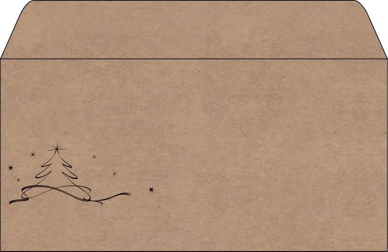 Enveloppes de Noël Sigel DU253 100 g/m² 11,1 x 25 cm Marron 50 Unités