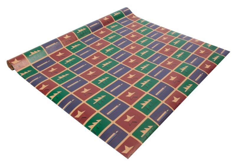 Papier cadeau Sigel Papier Marron, vert, rouge