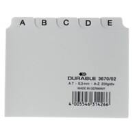 Fiches index alphabétique DURABLE A-Z Blanc 10,5 x 7,4 cm 25 Unités