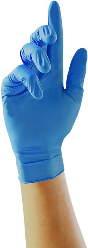 Gants jetables UNICARE Nitrile Non poudrés Small (S) Bleu 100 unités