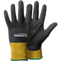 Gants de manutention TEGERA Infinity Non jetables Élasthanne, Mousse de nitrile, Nitrile, Nylon, PU (Polyuréthane) à base d'eau, Spandex Non poudrés Small (S) Jaune, noir 6 paires