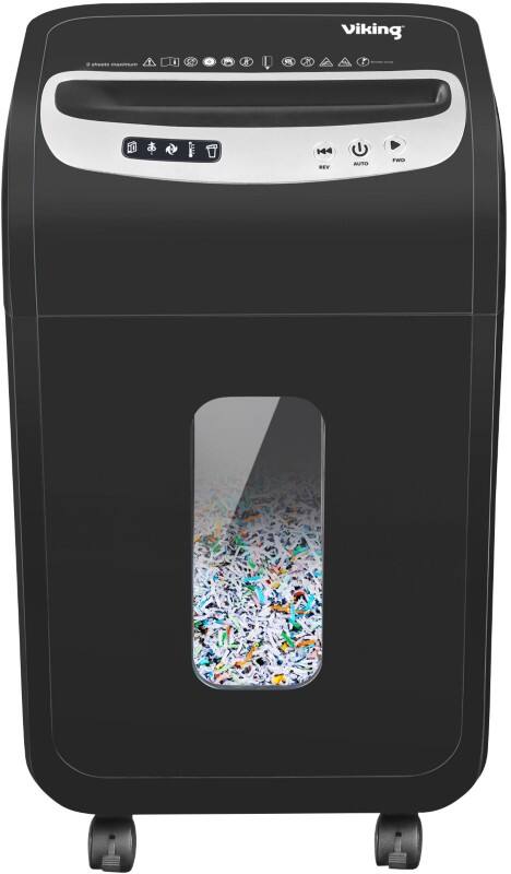 Destructeur de documents Viking 9 Feuilles Micro coupe Niveau de sécurité P-5 20 L OS901Mi