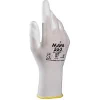 Gants de manutention Mapa Professional Ultrane 550 Non jetables PP (Polypropylène) Non poudrés Large (L) Blanc