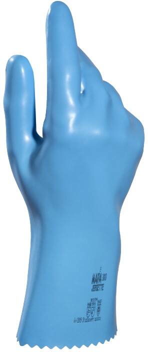 Gants de protection chimique Mapa Professional Type B 300 Latex Non poudrés Taille 9 Bleu 2 Gants 