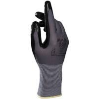 Gants de manutention Mapa Professional Ultrane 553 Non jetables Nitrile Non poudrés Medium (M) Gris