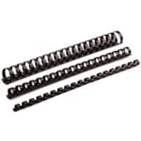 Peigne de reliure Fellowes A4 38 mm 340 Feuilles Plastique Noir 50 Unités