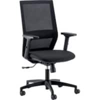 Siège de bureau Theo Viking Realspace Mécanisme synchrone Filet Accoudoirs 3D Siège réglable en hauteur Noir 120 kg