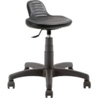 Tabouret CONFORT 01/PG Plastique Sans accoudoirs Réglable en hauteur Noir 110 kg 640 x 640 mm