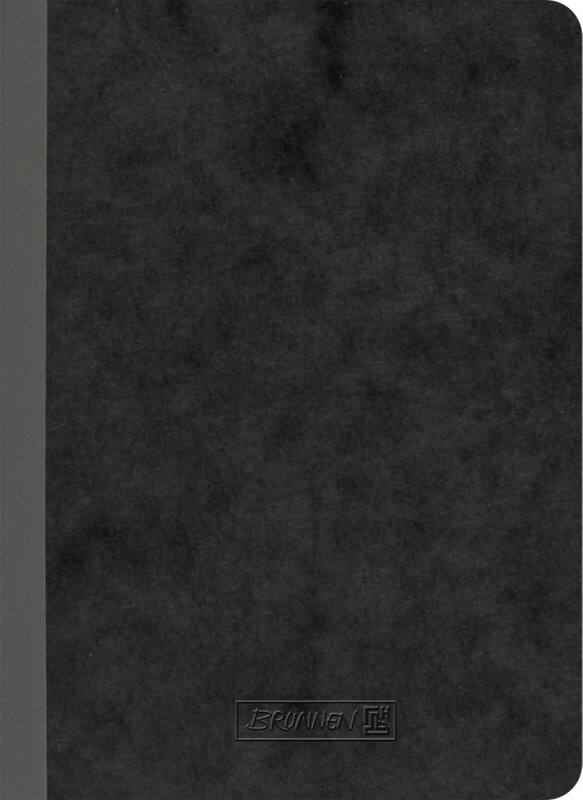 Cahier BRUNNEN A6 Page blanche Couverture souple Noir Sans perforation 192 pages 96 feuilles