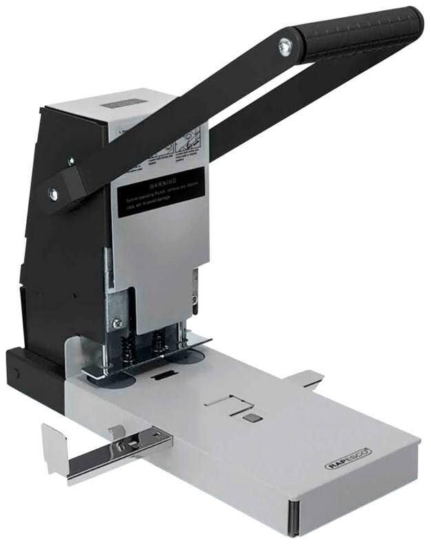 Perforatrice gros travaux Rapesco 2 Perforations Métal 300 Feuilles 2160 Argenté, noir