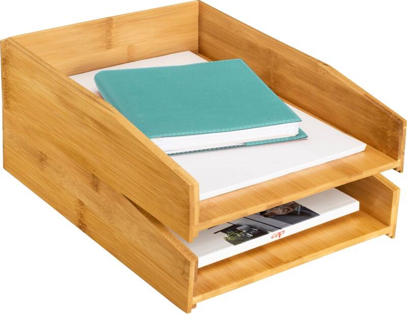 Corbeille à courrier CEP Silva by CEP 2240010301 A4 Bambou Brun 2 unités