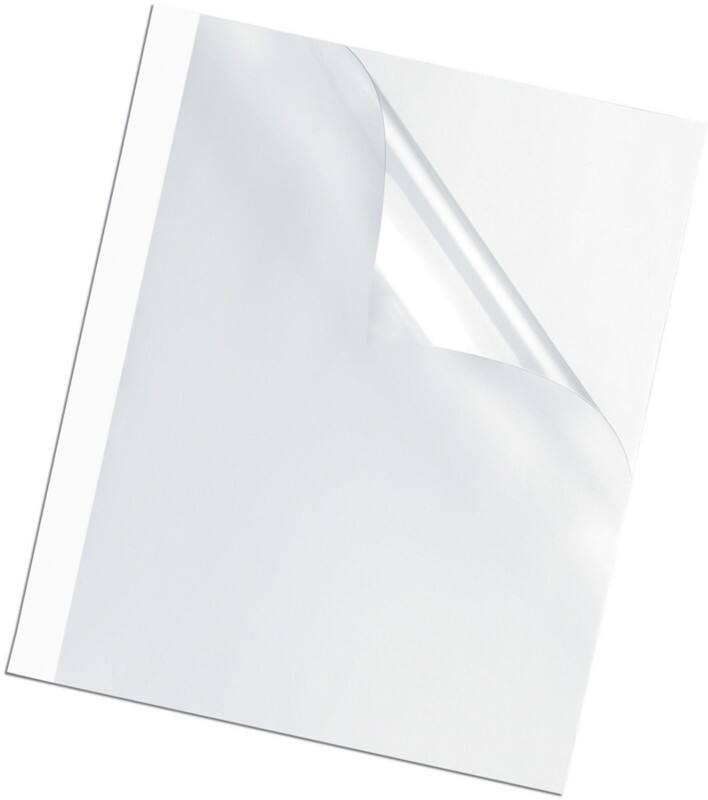 Couverture pour reliure Fellowes Papier, Plastique Blanc 100 Unités