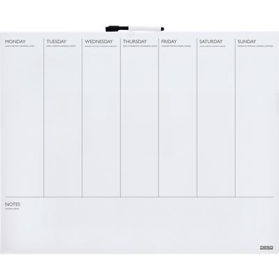 Planning hebdomadaire DESQ 4210 Blanc 50 x 40 cm