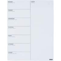Planning hebdomadaire DESQ 4225 Blanc 30 x 40 cm