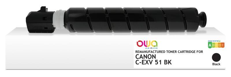 Cartouche jet d'encre OWA K40141OW Compatible Canon C-EXV 51 K Noir