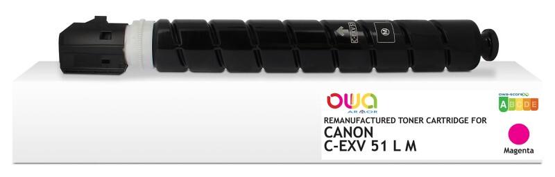 Cartouche jet d'encre OWA K40143OW Compatible Canon C-EXV 51 L M Magenta
