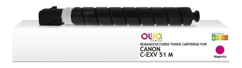 Cartouche jet d'encre OWA K40261OW Compatible Canon C-EXV 51 M Magenta