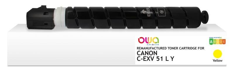 Cartouche jet d'encre OWA K40144OW Compatible Canon C-EXV 51 L Y Jaune
