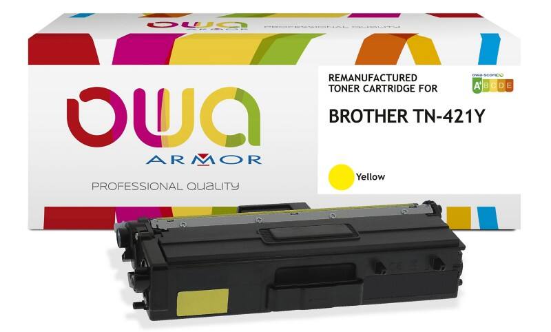 Toner OWA Compatible Brother TN-421Y Jaune