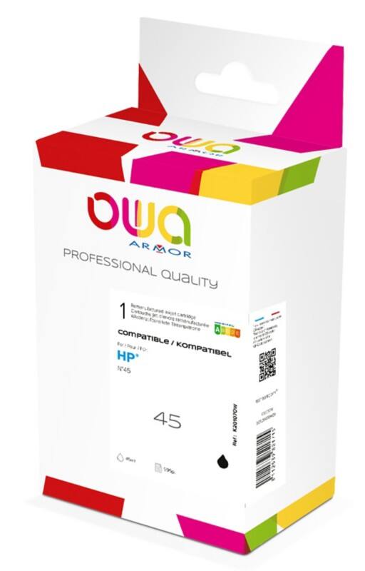 Cartouche jet d’encre OWA K20107OW Compatible HP 45 Noir
