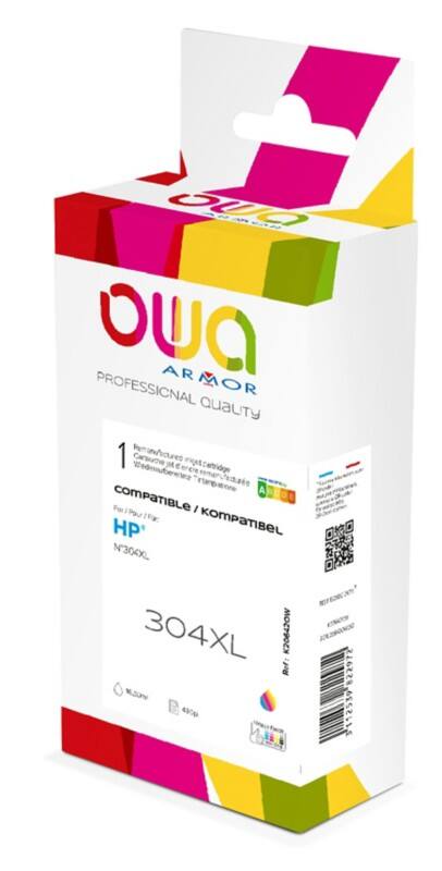 Cartouche jet d’encre OWA K20642OW Compatible HP 304XL Cyan, magenta, jaune 3 unités