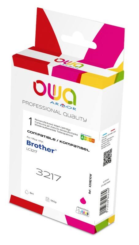 Cartouche jet d’encre OWA K20821OW Compatible Brother LC3217 Magenta